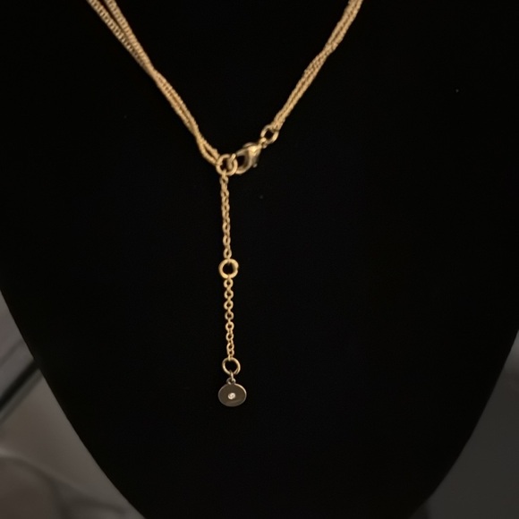 Stella & Dot Gold Beaded Necklace - Picture 3 of 4